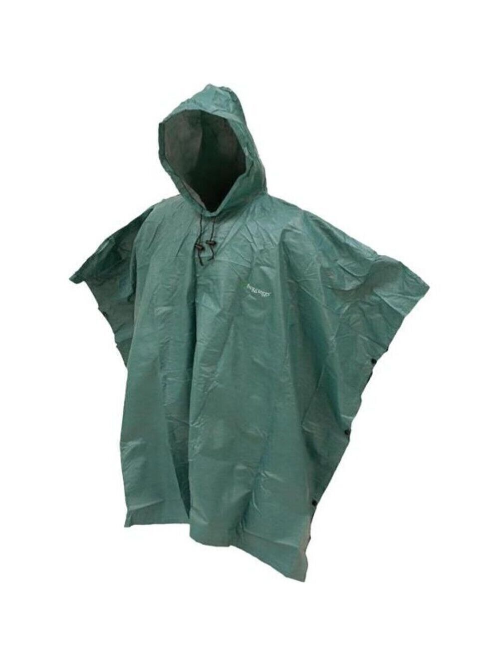 FROGG TOGGS Waterproof Raincoat Breathable Rain Poncho GREEN Adult Unisex Coat